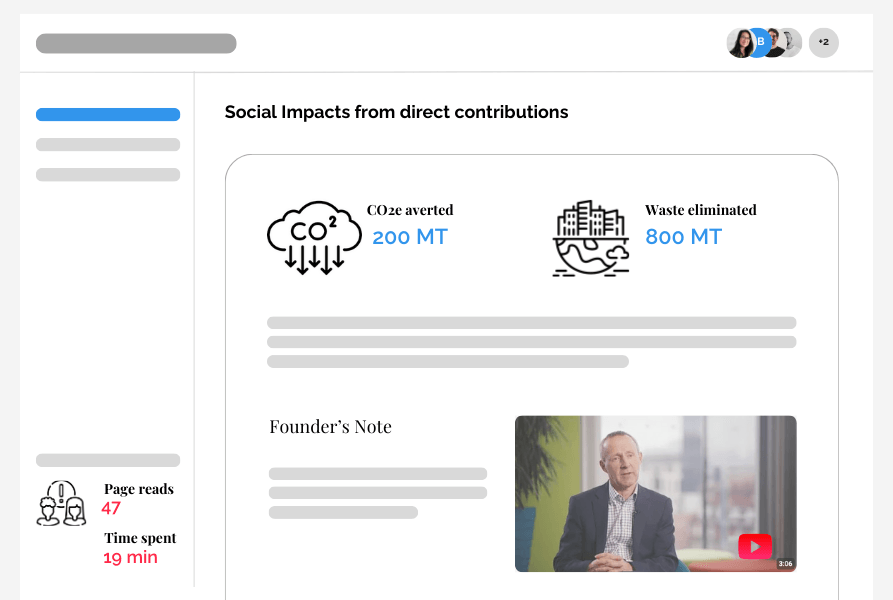 Demonstrate social impacts from partners' contributions with Launchdeck Rooms