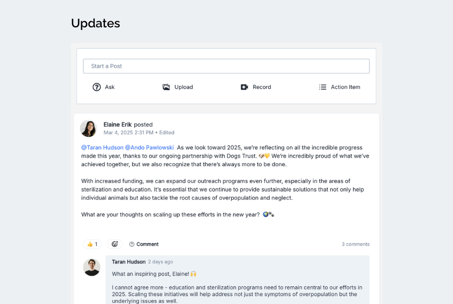 Engage with your partners to build ties continually with Launchdeck Rooms