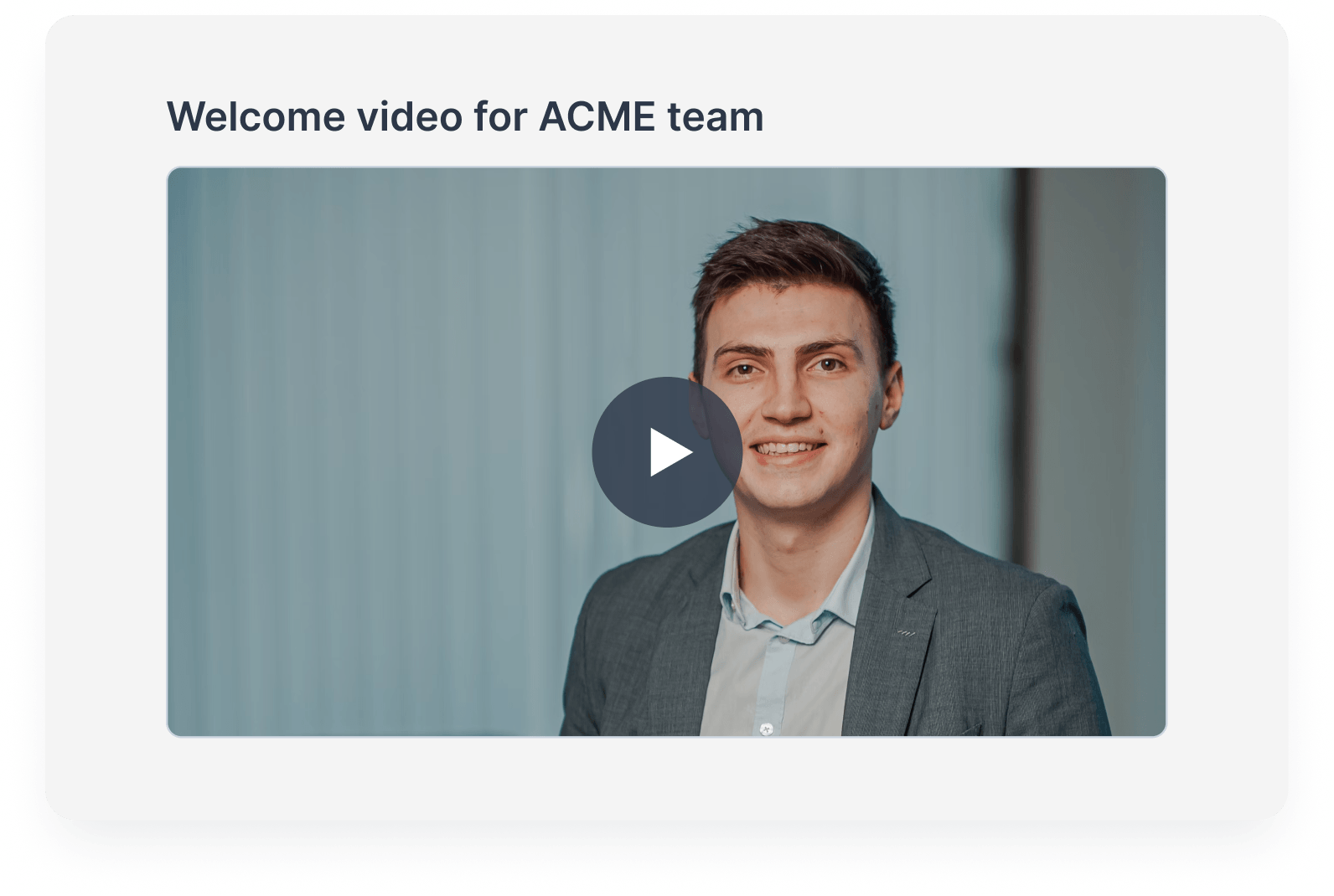 Video message recording inside the digital sales room